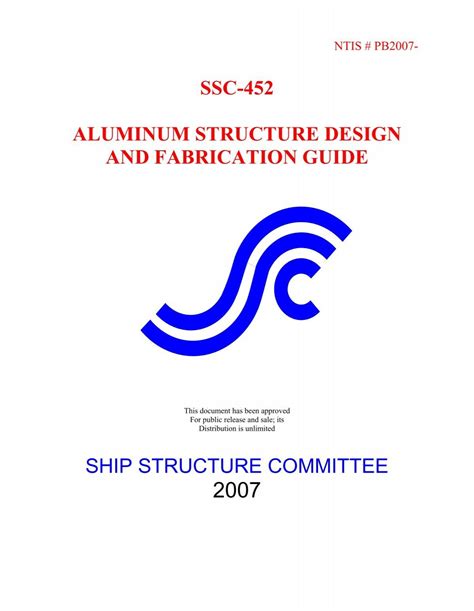 ssc-452 aluminum structure design and fabrication guide|ssc.